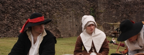 SK at Skenfrith Castle Jul 2010