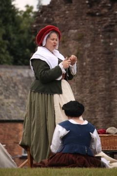 SK at Skenfrith Castle Jul 2010