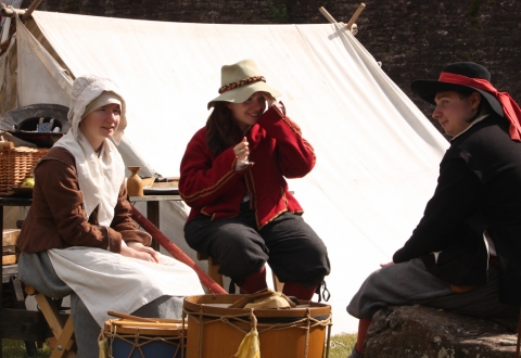 SK at Skenfrith Castle Jul 2010