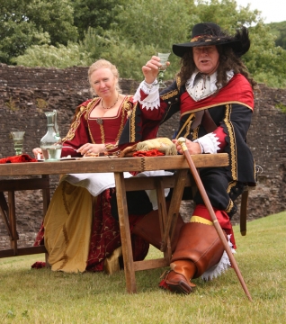 SK at Skenfrith Castle Jul 2010