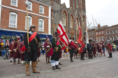 SK Parade in Newbury with Mayor May 2011