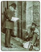 I don't care if you are from 100 years ago, you can't beg here