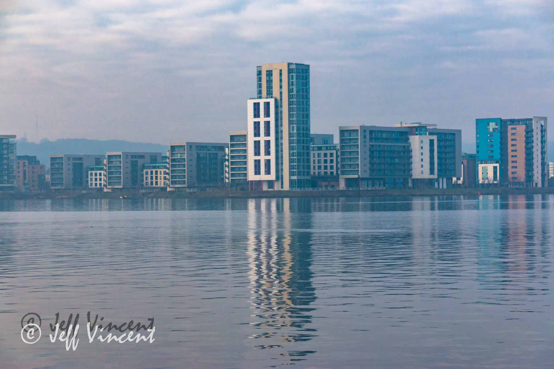 View Across Cardiff Bay - with Lightroom Adjustments