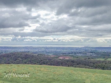 View from the top of The Garth over Cardiff and Cardiff Bay