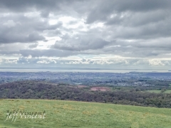 View from the top of The Garth over Cardiff and Cardiff Bay