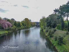 Crossing the River Taff at Sophia Gardens