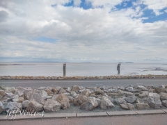 View from Cardiff Barrage across Bristol Channel