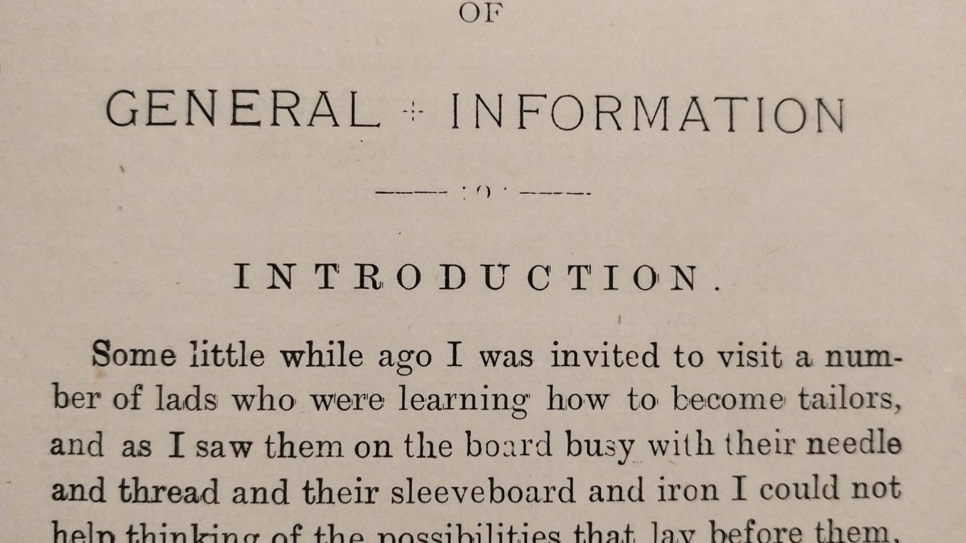 The Tailors Handbook Introduction