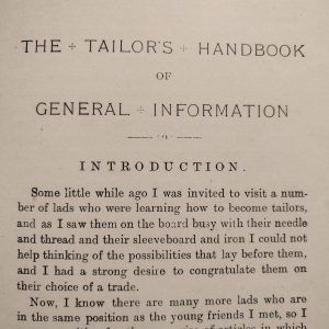 The Tailors Handbook Introduction