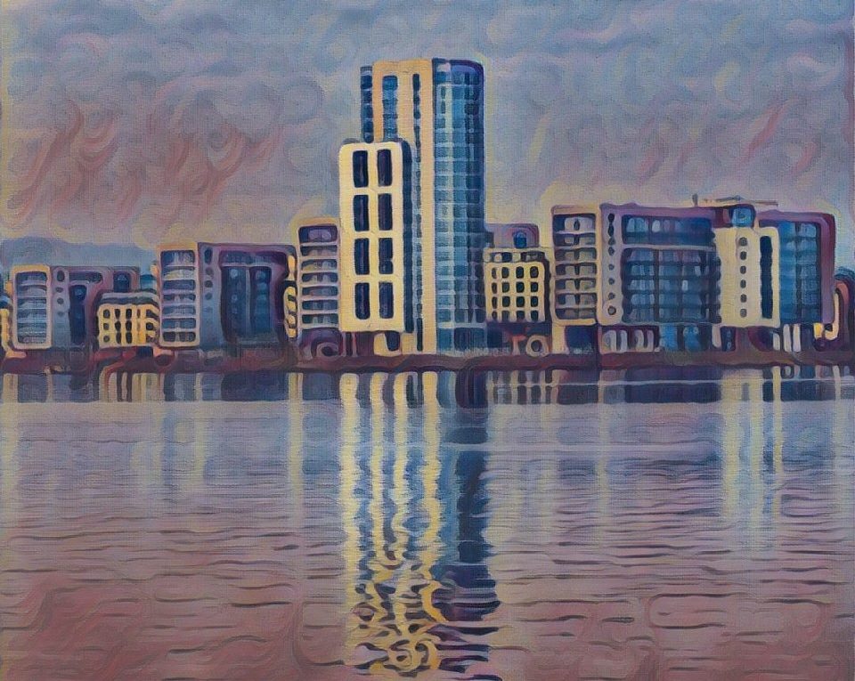 View across Cardiff Bay
