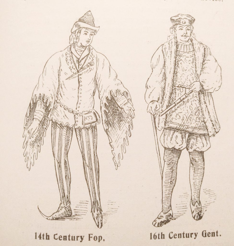 14th Century Fop and 16th Century Gent