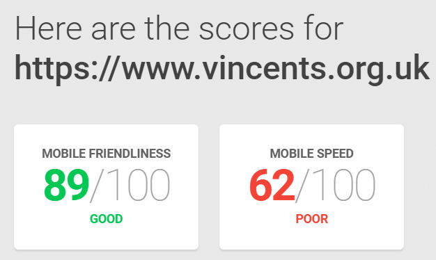 Mobile Friendliness 89/100